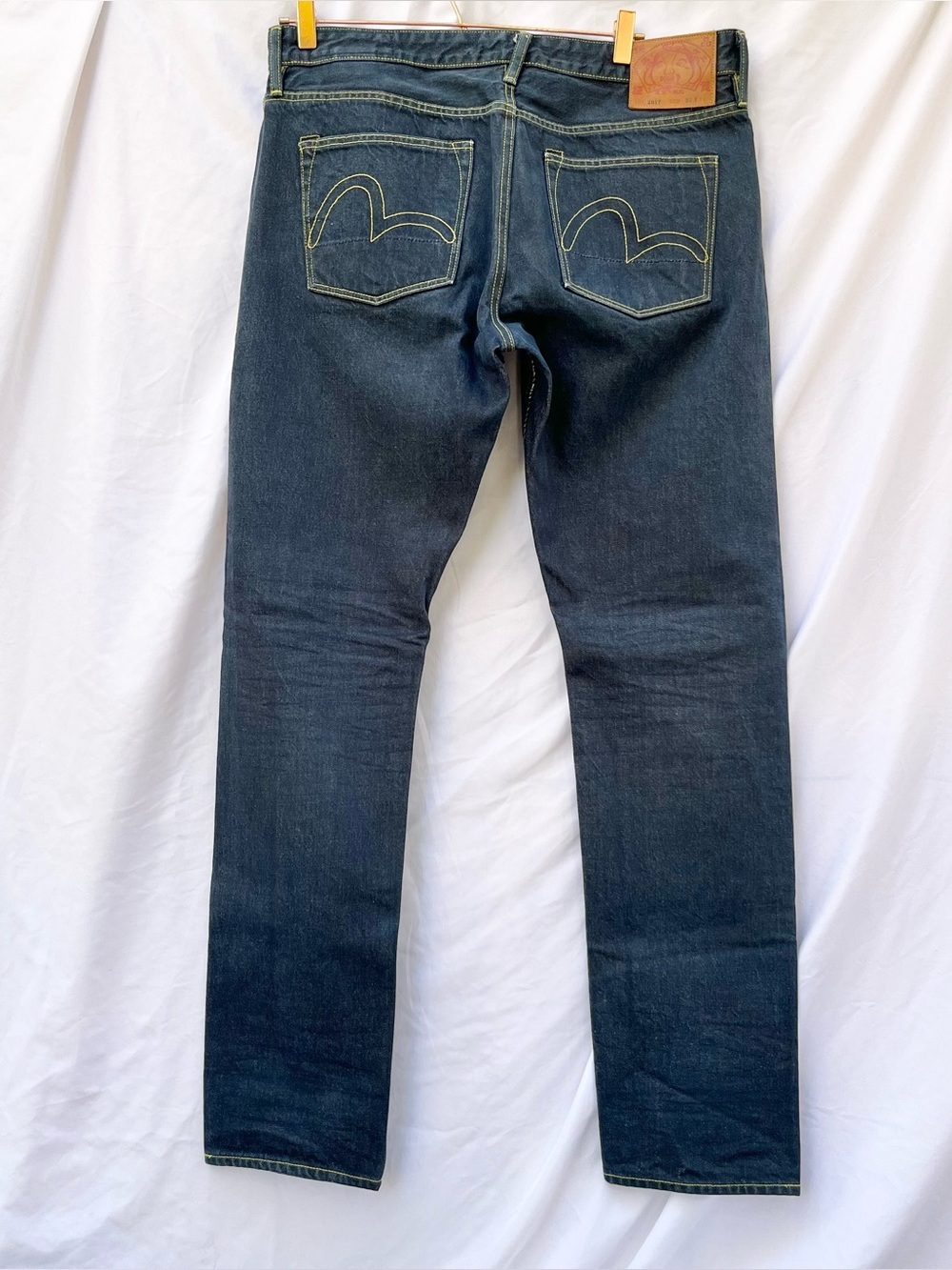 EVISU | DAICOCK HERITAGE SELVEDGE DENIM LOT 2017 33x34 JEANS DARK WASH
